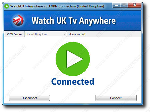 WatchUKTvAnywhere Control Window